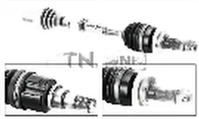 Приводной вал левый перед dk77.022 snr suzuki sx4 i фото №1
