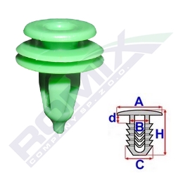 REMACHE FORRO MAPAS VERDE CHRYSLER X10SZT  