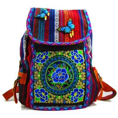 Tribal Vintage Hippie kolorowy plecak podróżny dl