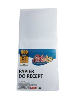 PAPIER DO RECEPT DL 80G 500SZT. PASTELLO