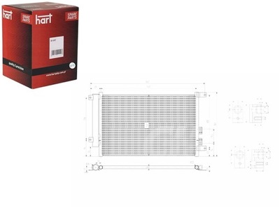 CONDENSADOR CONDENSADOR DE ACONDICIONADOR ALFA 147 1.9JTD 01- HART  