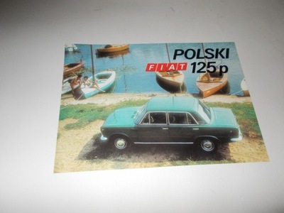 Polski Fiat 125p prospekt folder reklamowy 1971