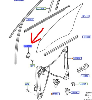 Модуль блок керування двері перед rh mondeo s-max galaxy фото №1