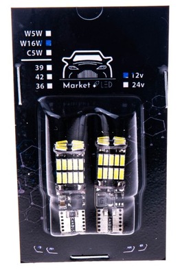 W16W 26 LED - CANBUS + STABILIZATOR! LEMPUTĖS LED 