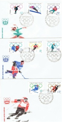 Polska - Olimpiada Innsbruck 1964' - Fi.1309-16 FDC