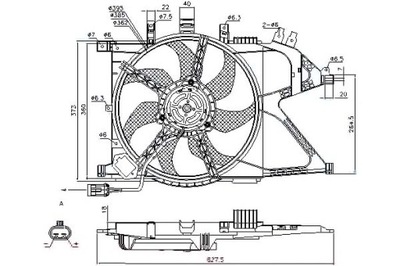Nissens 85196 вентилятор, охлаждение двигателя фото №1