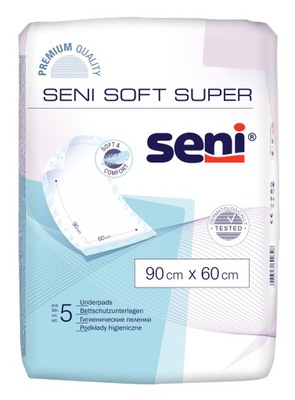 Seni Soft Super 90x60 cm podkłady 5 sztuk