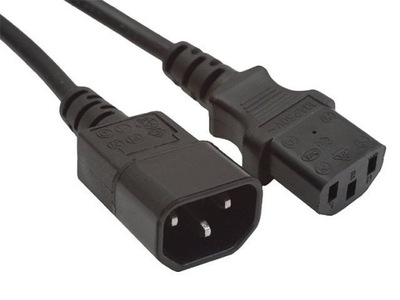 Przedłużacz kabla IEC 320 C13 - C14 5m VDE