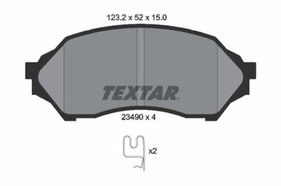 КОЛОДКИ ТОРМОЗНЫЕ MAZDA ПЕРЕД 323 98- 2349002