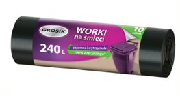 Worki na śmieci Grosik 240l 10szt. czarne