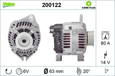 ALTERNADOR RENOVACIÓN - CORE-FLEX ALTERNADOR VALEO 200122  