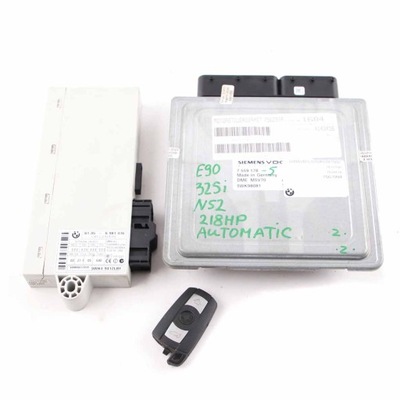 BMW E60 525I E90 E91 325I N52 КОМПЛЕКТ ECU ДВИГУНА