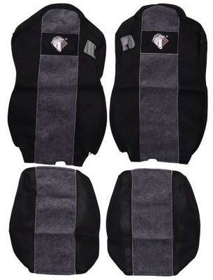 Чехлы iveco s-way 2019- 2 ремни серые фото №1