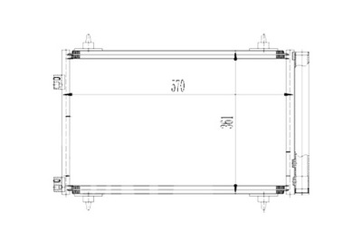 ABAKUS CONDENSADOR DE ACONDICIONADOR CITROEN C4 11 04-11 09  