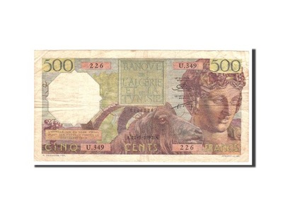 Banknot, Algieria, 500 Francs, 1952, 1952-01-22, K