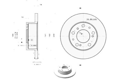 ДИСКИ ТОРМОЗНЫЕ ТОРМОЗНЫЕ 2 ШТУКИ. ALFA ROMEO AR 6 CITROEN C25