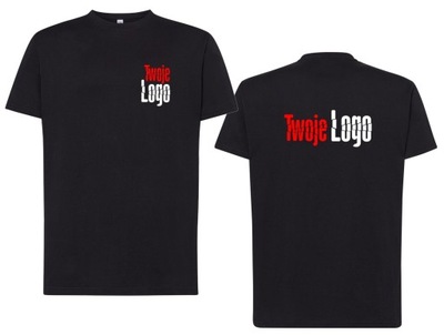 T-shirt z nadrukiem Koszulka LOGO FIRMY 4XL