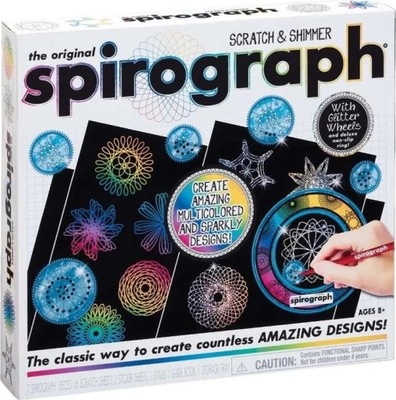 SPIROGRAF Zestaw do zdrapywania i projektowania SP203 HASBRO Spirograph