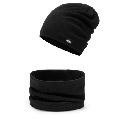 Czapka beanie + komin komplet JESIEŃ ZIMA Kolory