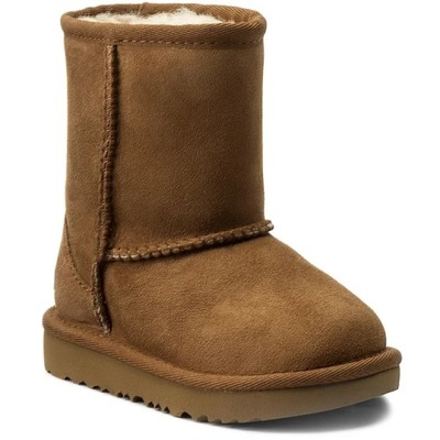 UGG CLASSIC II ŚNIEGOWCE SKÓRZANE BRĄZOWE 25 1SŻH