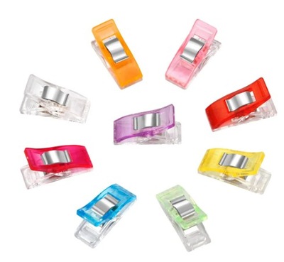 KLIPSY PLASTIKOWE ZESTAW AKCESORIA DO SZYCIA 50 SZ