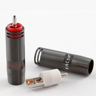 KaCsa RP-201R-11 Wtyki RCA rodowane na kabel 11mm