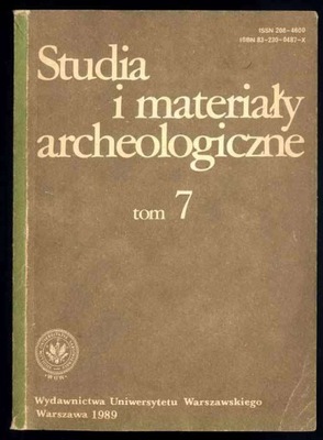 Studia i Materiały Archeologiczne T.7 1989