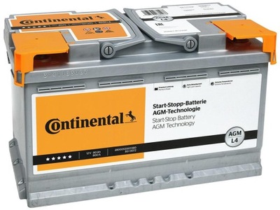 АККУМУЛЯТОР CONTINENTAL 2800012007280 12V 80AH 800A