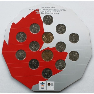 CANADA 1 $/QUART. SET OLIMPIADA VANCOUVER 2010