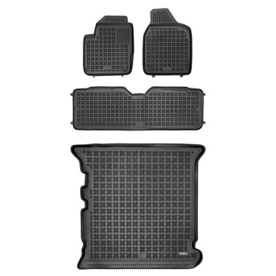 RUBBER SET MATS I MAT SEAT ALHAMBRA I 1996-2010 5 PERSONAL  