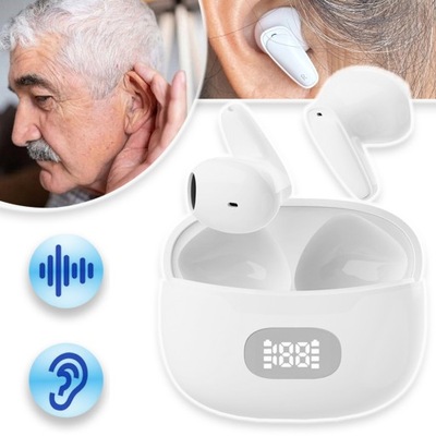 MINI APARAT SŁUCHOWY WZMACNIACZ DŹWIĘKU DLA SENIORÓW Z ŁADOWARKĄ ETUI