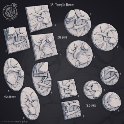 Temple Bases 25mm| Figurka RPG, Warhammer