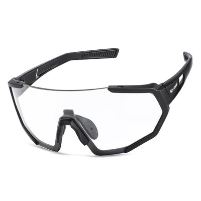Przezroczyste, zmieniające kolor okulary rowerowe (czarne)