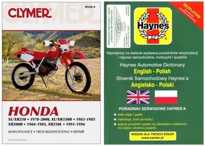 HONDA XL250 XR250 XL350 XR350 XR200R 1978-2000 INSTRUKCJ REPARACIÓN +GRATIS 24H  