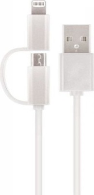 Kabel 2w1 USB - Micro USB /Apple Lightning 1m