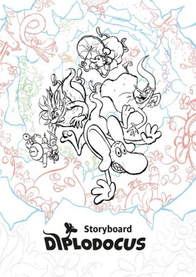 DIPLODOCUS STORYBOARD KSIĄŻKA