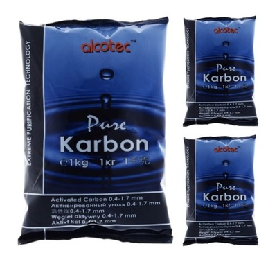 Węgiel aktywny Alcotec Pure Karbon 1kg 3szt.