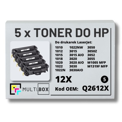 5-pak Toner Q2612X do CANON Lasershot LBP-2900