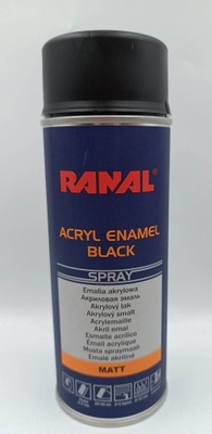 Lakier czarny mat spray 400ml