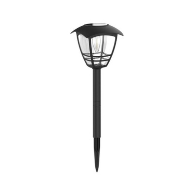 Lampka wbijana solarna IP44 wys. 48 cm czarna Insp