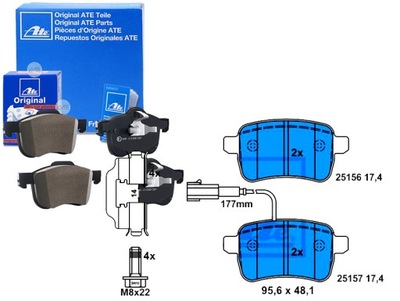 ATE КОМПЛЕКТ КОЛОДОК ШАЛЬМІВНИХ 8228950 LP2222 FSL