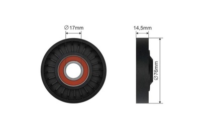 ROLLO TENSOR CORREA WIELOROWKOWEGO LAND ROVER FREELANDER I; MG MG ZR, MG  