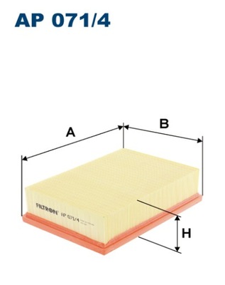 FILTRO AIRE FILTRON AP 071/4  