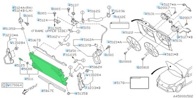 Радіатор wody subaru brz 2.4 оригінал 2022- фото №1