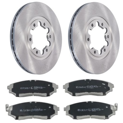 Тормозные колодки перед + тормозные диски тормозные перед ford ranger 2.5 tdci 4x4 105/143ps фото №1