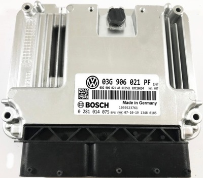 KOMPIUTERIS ECU VW CADDY 1.9 03G906021PF 0281014075 