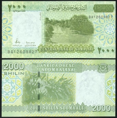 $ Somalia 2000 SHILIN P-39 UNC 2010