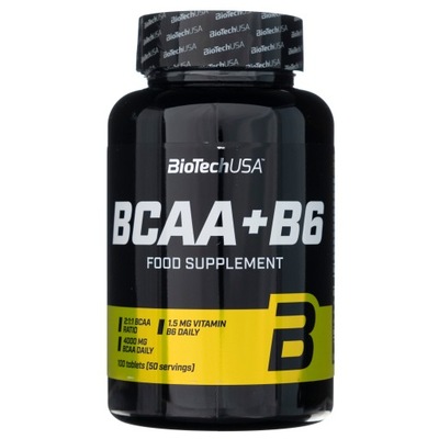 BioTech USA BCAA B6 Leucyna Walina Siła 100 tab