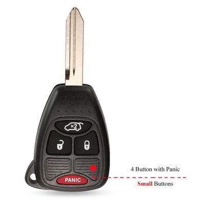 Car Key Shell Case 2/3/4/5/6 Buttons for Chrysler Pacifica Aspen 300~50515