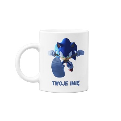 Kubek Do kawy Sonic na Prezent Imię Gratis Personalizowany 2